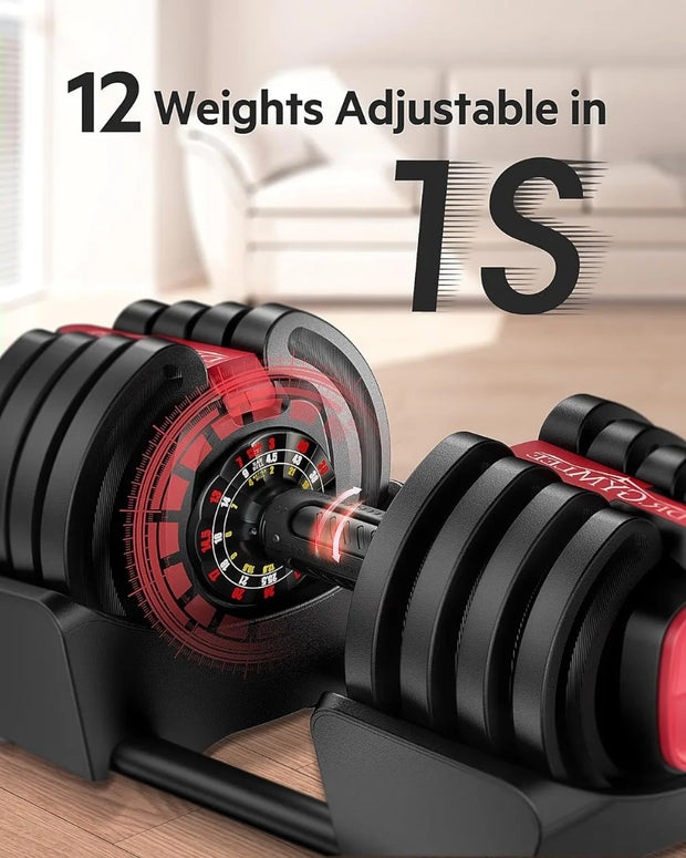 Adjustable Dumbbell Set 3-in-1