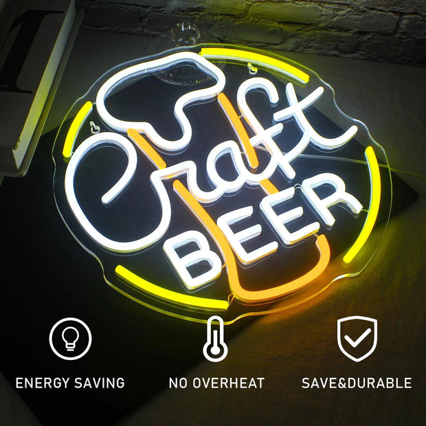 Craft Beer Neon Sign