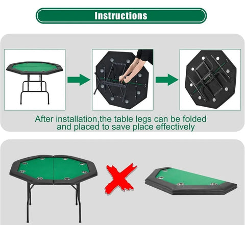 VALOR FOLDING POKER TABLE