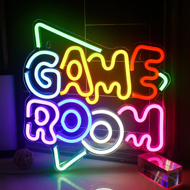 Neon Game Room Signs