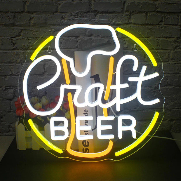 Craft Beer Neon Sign