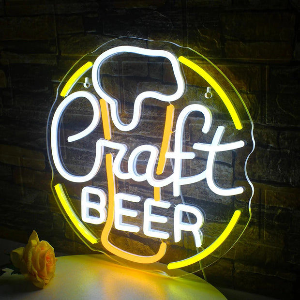 Craft Beer Neon Sign