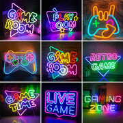 Neon Game Room Signs