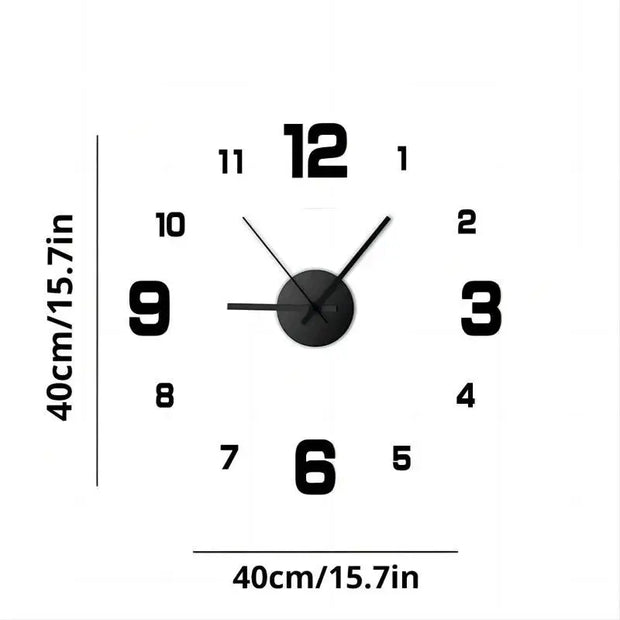 Chrono Frameless Wall Clock