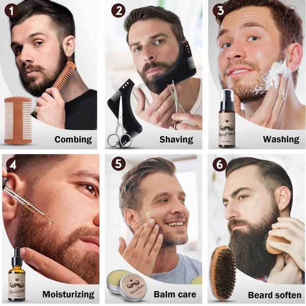 8pcs Beard Treatment Set